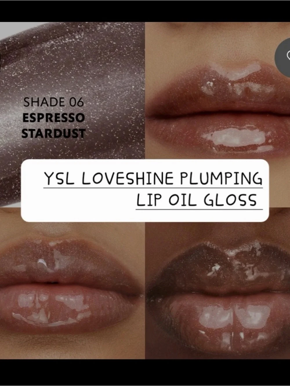Yves Saint Laurent Loveshine Plumping Lip Oil Gloss - Espresso Stardust (6)